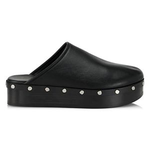CO black, leather, mule slidies, 37,5.